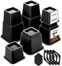 Utopia Bedding Adjustable Bed Risers, 3 & 5 in
