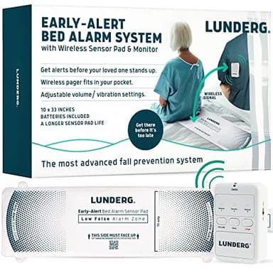 Lunderg Wireless Early Alert Bed Alarm System