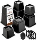 Utopia Bedding Adjustable Bed Risers, 3 & 5 in
