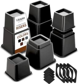 Utopia Bedding Adjustable Bed Risers, 3 & 5 in