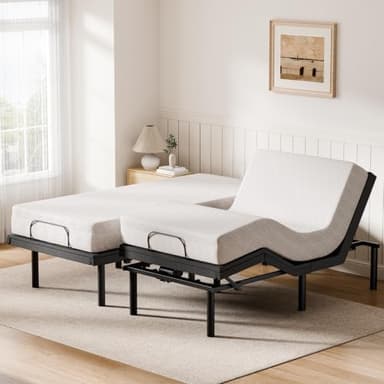 DUMOS Split King Adjustable Bed Frame