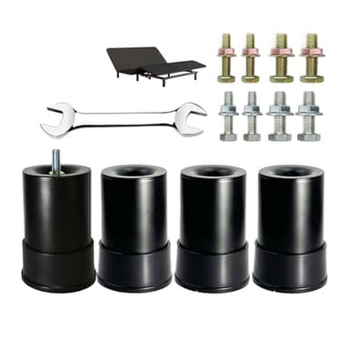 Benbuoo 4 Inch Metal Bed Base Leg Replacement, Set of 4