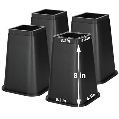 Apipi 8 Inch Heavy Duty Bed Risers