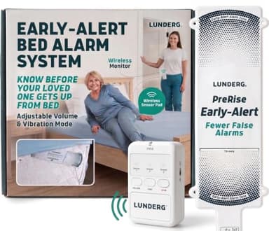 Lunderg Wireless Early Alert Bed Alarm System