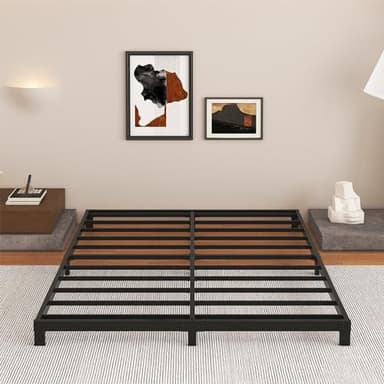 Cieemine 5 Inch Low Bed Frame, Queen